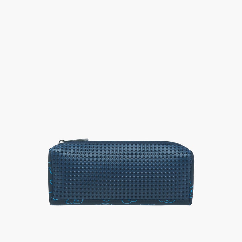 light_and_nine Pouch-With Jibbitz-1 Cmprt With Zipper Closure- (Eva) Blue \ 22X7X14 - Image 1